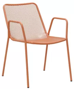 Зеленые пластиковые стулья на металлических ножках