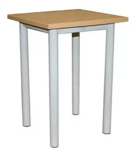 Стул алюминиевый с тиковыми подлокотниками, бежевый