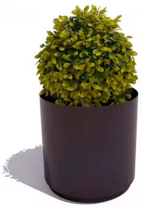 Вазон для цветов уличный купить металлический из стали