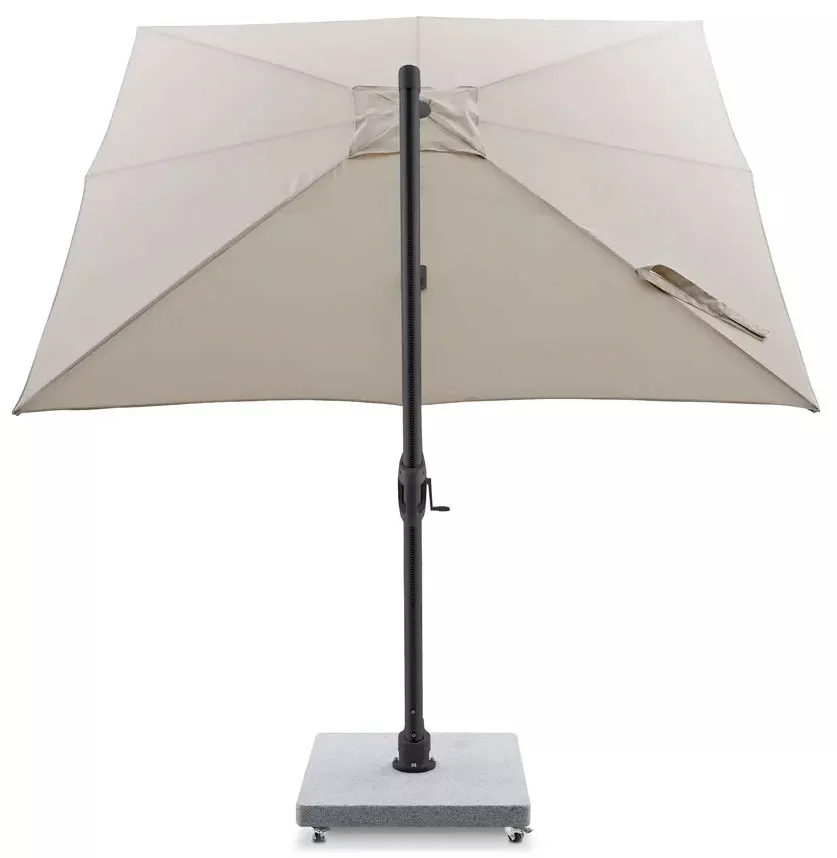 Квадратный зонт для кафе 3х3 на боковой опоре, серый. Купить! Квадратный зонт для кафе 3х3 на боковой опоре, серый. Купить!