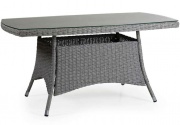 Плетеный стол Ashfield 140, серый