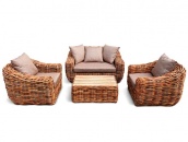 Садовая мебель из натурального ротанга комплект купить