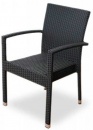 Кресло из искусственного ротанга Milano, черный