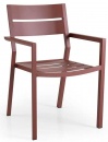 Алюминиевый стул Delia, паприка (красный)