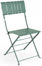 Складной стул из стали Bradano, зеленый